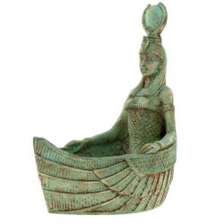 Winged Isis Boat Offering Bowl