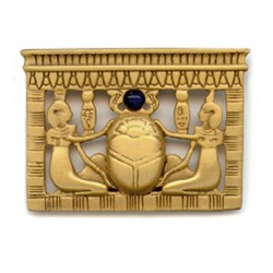 Egyptian Scarab Pectoral Brooch