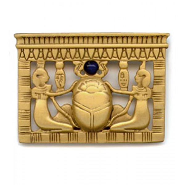 Egyptian Scarab Pectoral Brooch