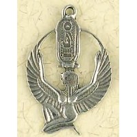 Isis Cartouche Pewter Necklace