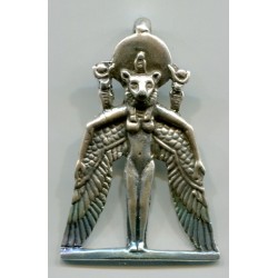 Winged Sekhmet Egyptian Goddess Pendant