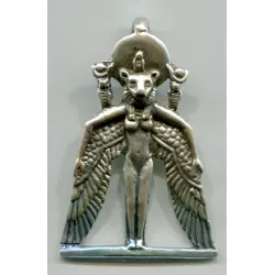 Winged Sekhmet Egyptian Goddess Pendant