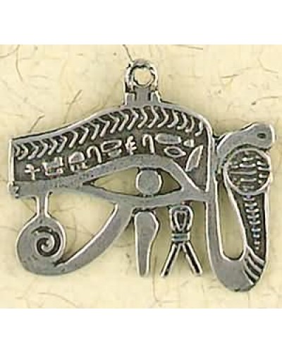 Eye of Horus Cobra Pewter Necklace