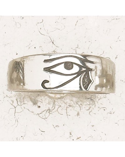 Eye of Horus Pewter Band Ring