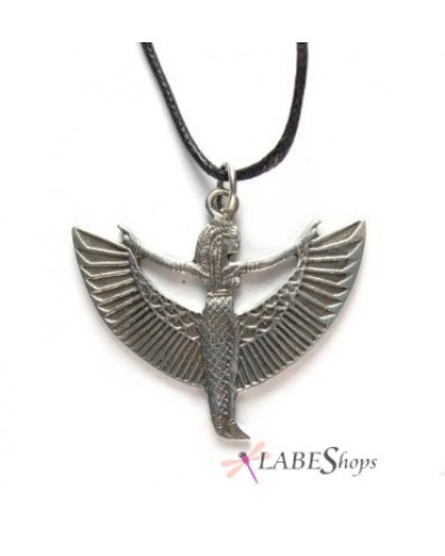 Winged Isis Pewter Pendant
