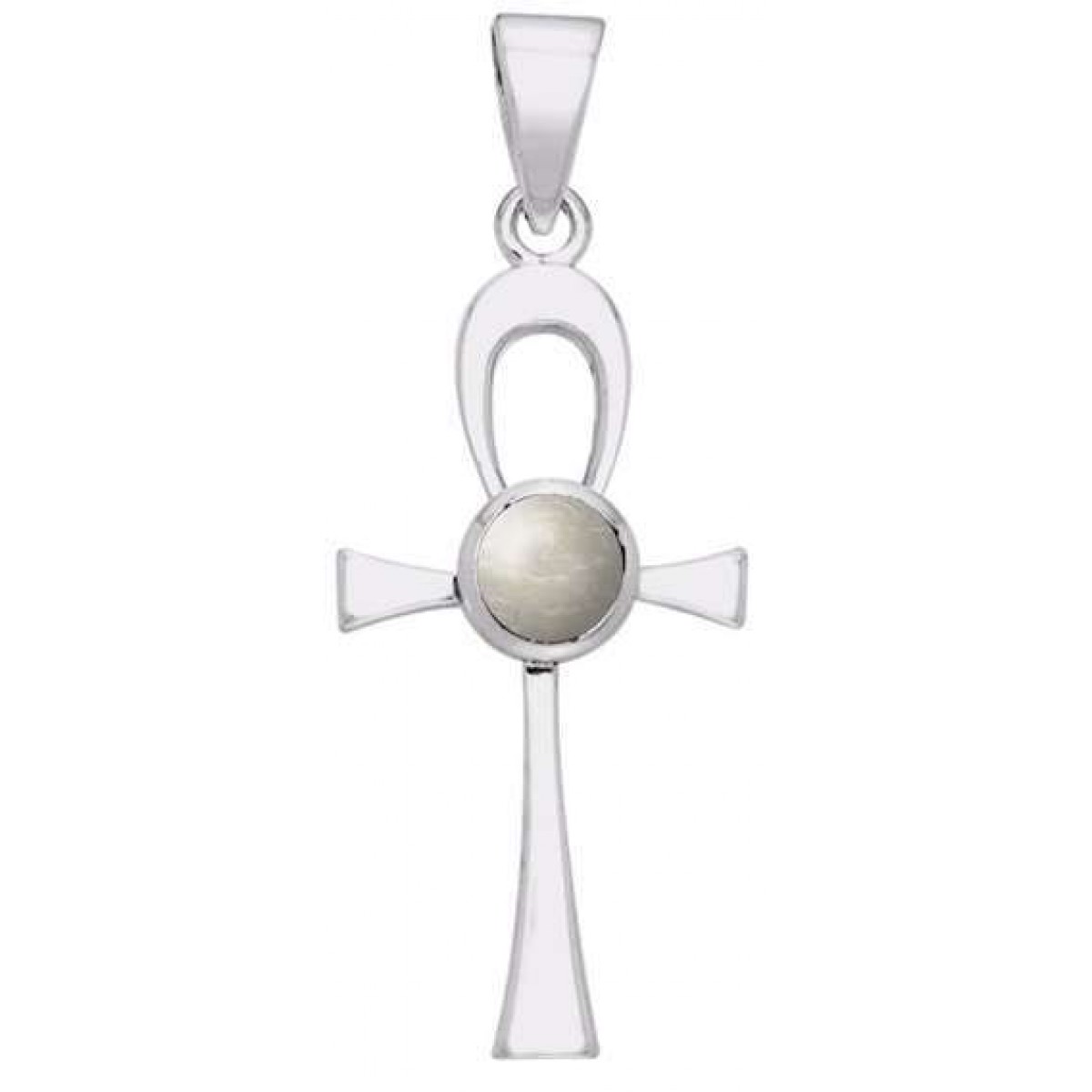 Sterling silver ankh pendant deals