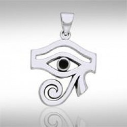 Eye of Horus Black Onyx Gemstone Pendant