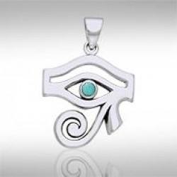 Eye of Horus Turquoise Gemstone Pendant