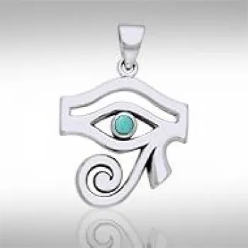 Eye of Horus Turquoise Gemstone Pendant