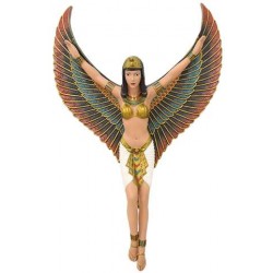 Winged Isis Egyptian Revival Goddess Plaque