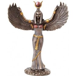 Winged Isis Egyptian Goddess Statue - 12 Inches