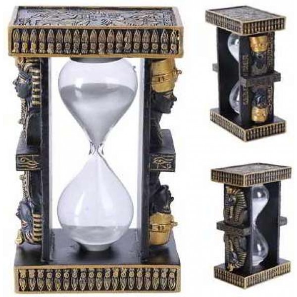 Egyptian King Tut and Nefertiti Sand Timer