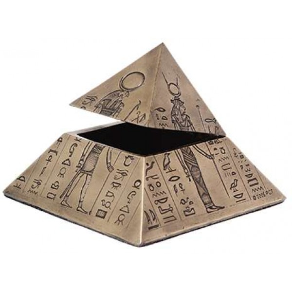 Pyramid of the Gods Egyptian Bronze Trinket Box