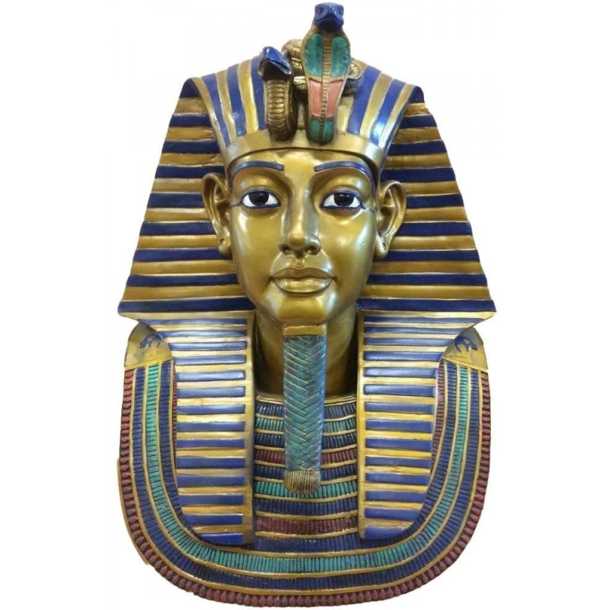 King Tut Bust 19 Inch Egyptian Pharaoh Statue - Ancient Egypt Art
