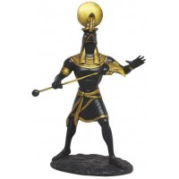 Sobek Ancient Egyptian Crocodile God Of The Nile Bronzed Finish Statue