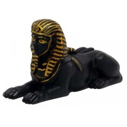 Androsphinx Egyptian Black and Gold 3 Inch Statue