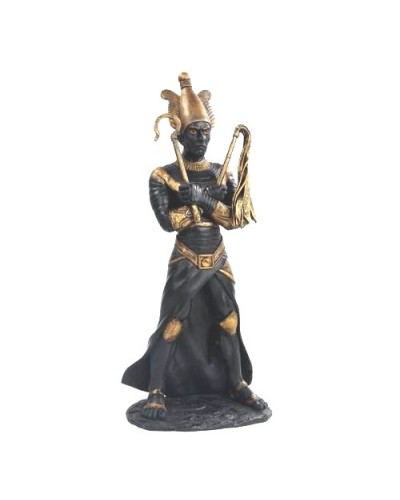 Osiris Egyptian God of the Underworld Black Resin Statue