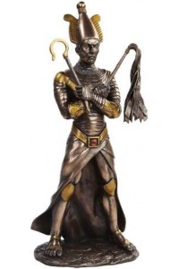 Osiris Egyptian God of the Underworld Bronze Resin Statue
