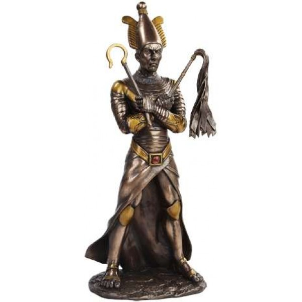 Osiris Egyptian God of the Underworld Bronze Resin Statue