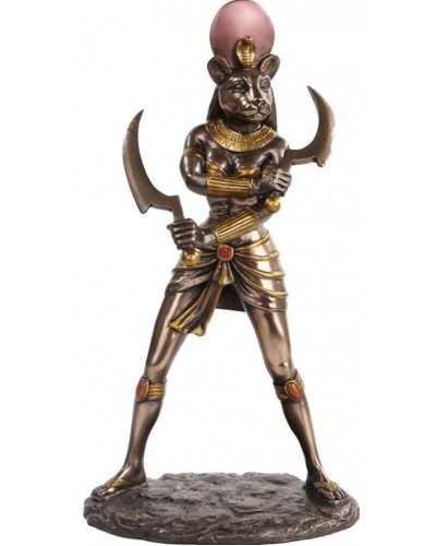 Sekhmet Egyptian Goddess with Knives Statue