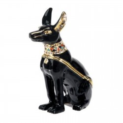 Anubis Jeweled Dog Box