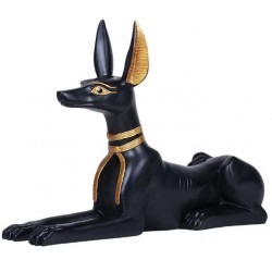 Anubis Egyptian God as Jackal Large Statue