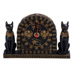Bastet Egyptian Cat Goddess Table Clock
