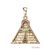 Ankh Pyramid Egyptian Necklace