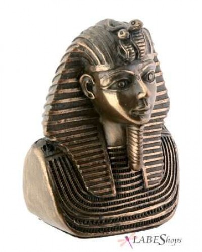 King Tut Miniature Bronze Resin Bust