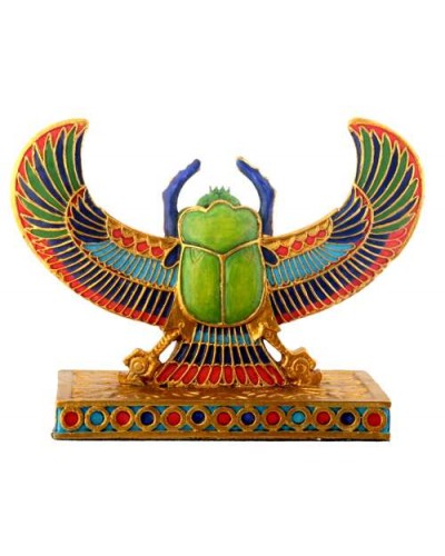 Winged Scarab Mini Statue
