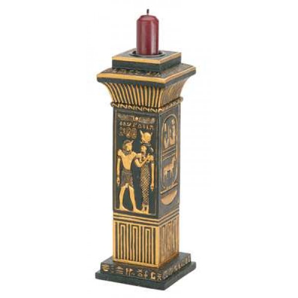 Egyptian Column Candle Holder
