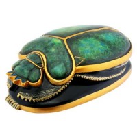 Green and Gold Egyptian Scarab