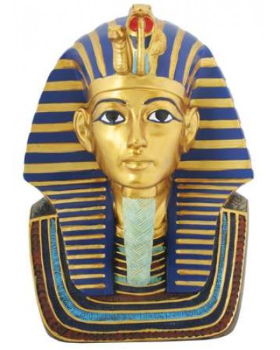 Golden Mask of King Tut Bust 9 Inch Statue