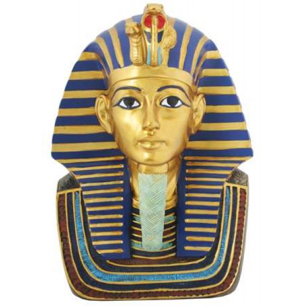 Golden Mask of King Tut Bust 9 Inch Statue