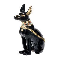 Anubis Jeweled Dog Box