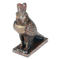 Horus Falcon Egyptian God Statue Brown Finish