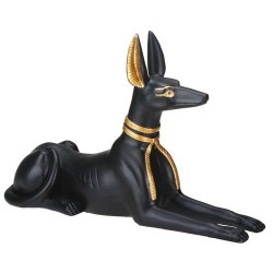 Anubis Laying Dog Statue