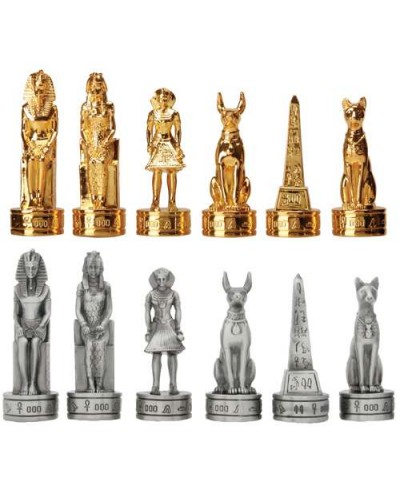 Egyptian Pewter Chess Set