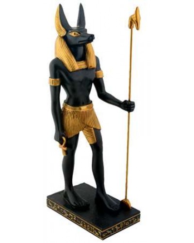 Anubis Egyptian Dog God Statue 8 Inches