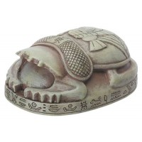 Stone Finish Mini Egyptian Princess Scarab