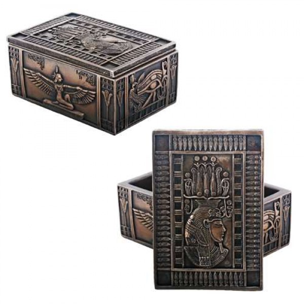 Isis Bronze Resin Jewelry Box