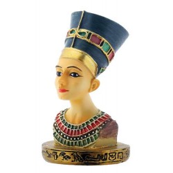 Egyptian Queen Nefertiti Bronze Resin 7 Inch Statue