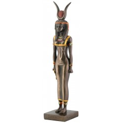 Isis Egyptian Goddess Bronze Finish Statue