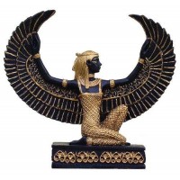 Winged Isis Mini 3 Inch Statue in Black