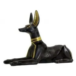 Anubis Egyptian God as Jackal Large Statue