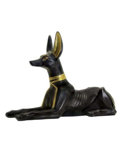 Anubis Egyptian God as Jackal Large Statue