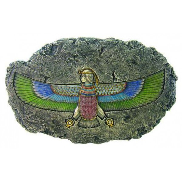 Isis Winged Egyptian Goddess Relief Plaque
