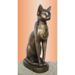 Bastet 8 Inch Bronze Finished Statue