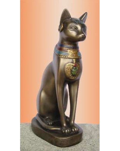 Bastet 8 Inch Bronze Finished Statue