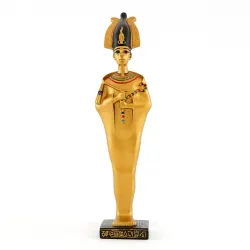 Osiris Egyptian God Gold Statue